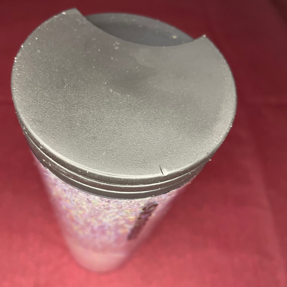 Starbucks 16oz Holiday 2019 Silver Glitter Ombre Cup - Picture 3 of 4